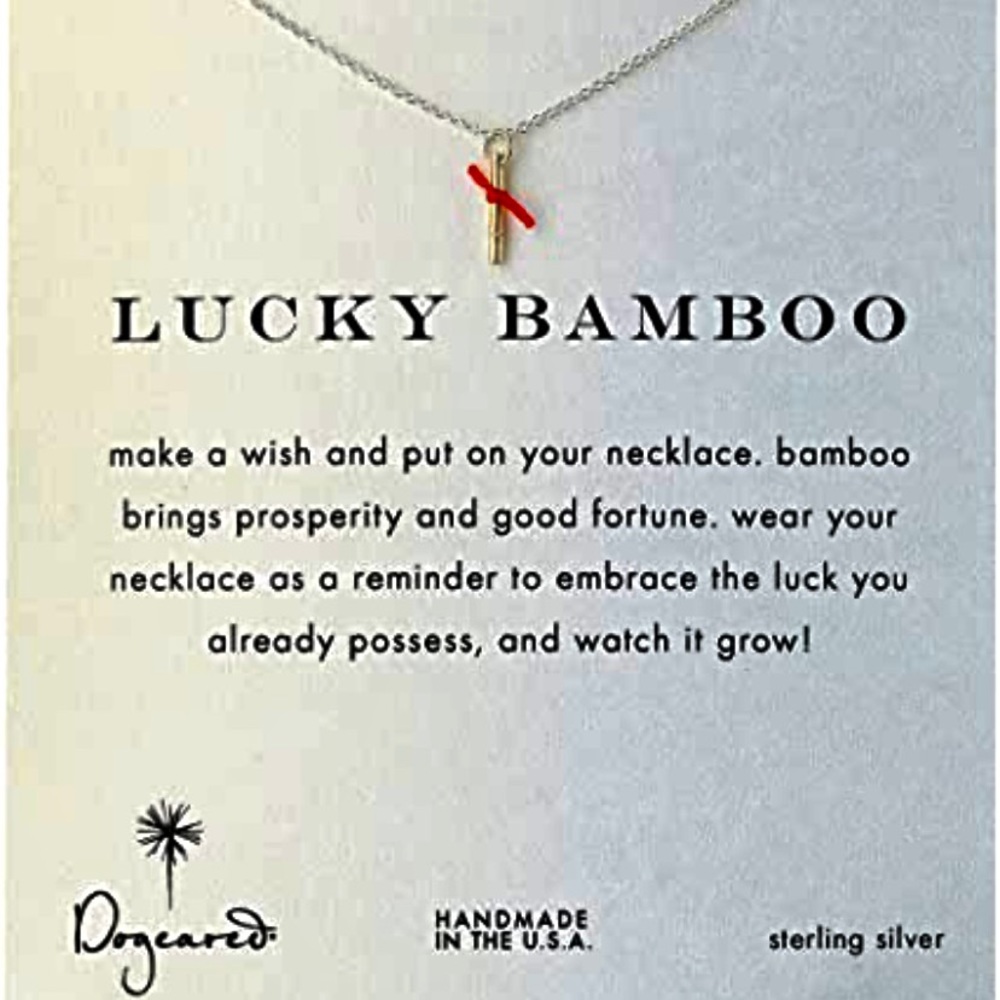 Dogeared lucky bamboo necklace